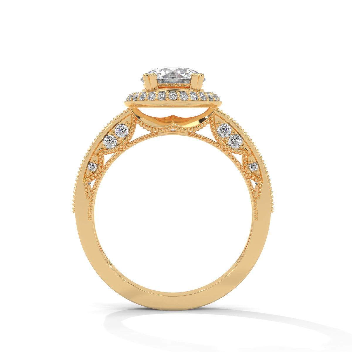 Vintage Bloom Halo Ring