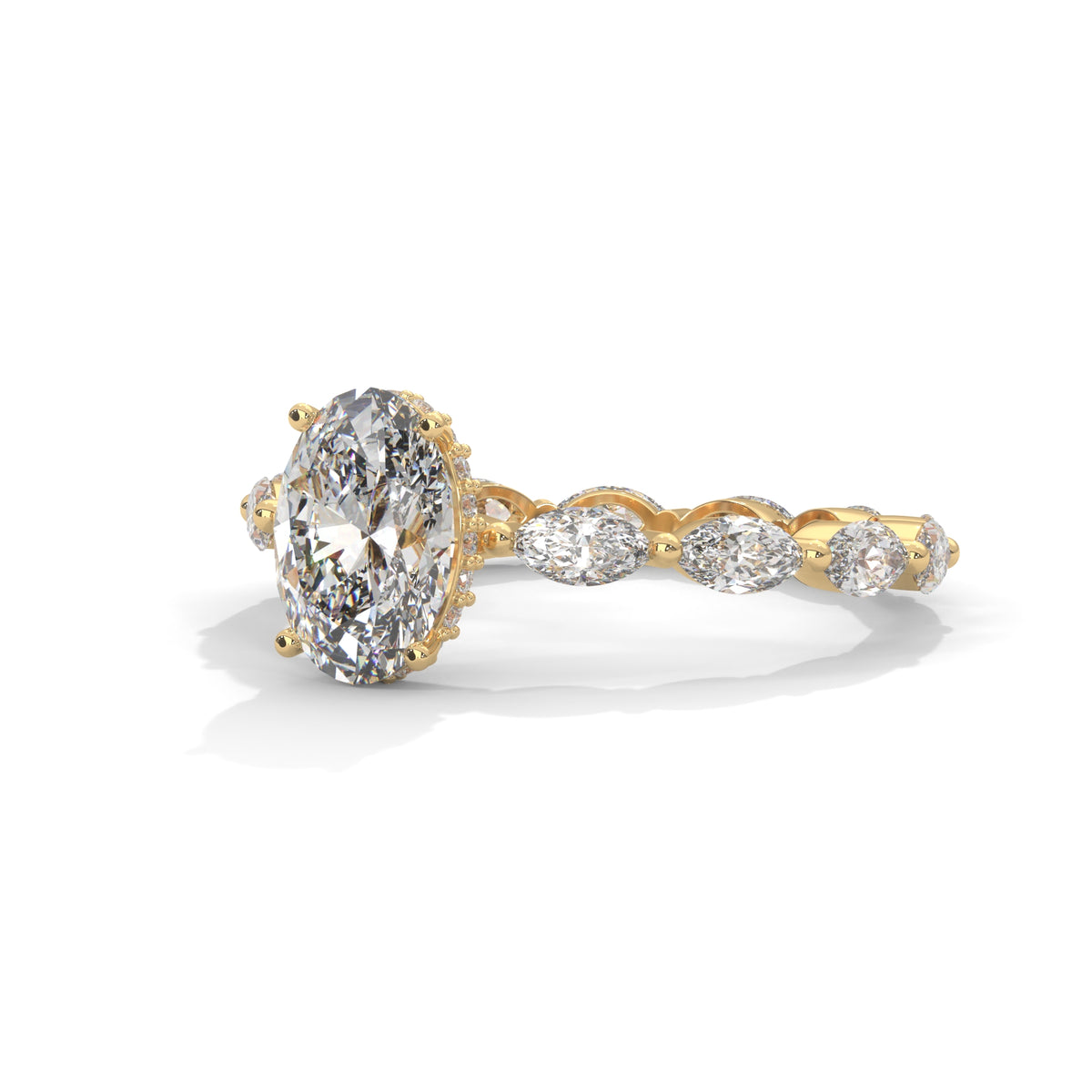 Marquise Drift Solitaire Ring