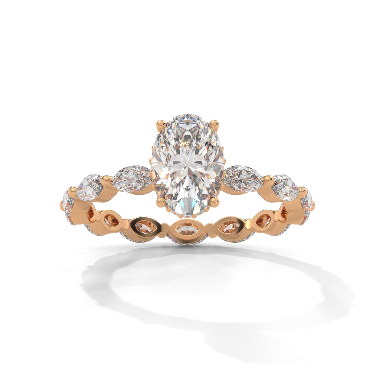 Marquise Drift Solitaire Ring