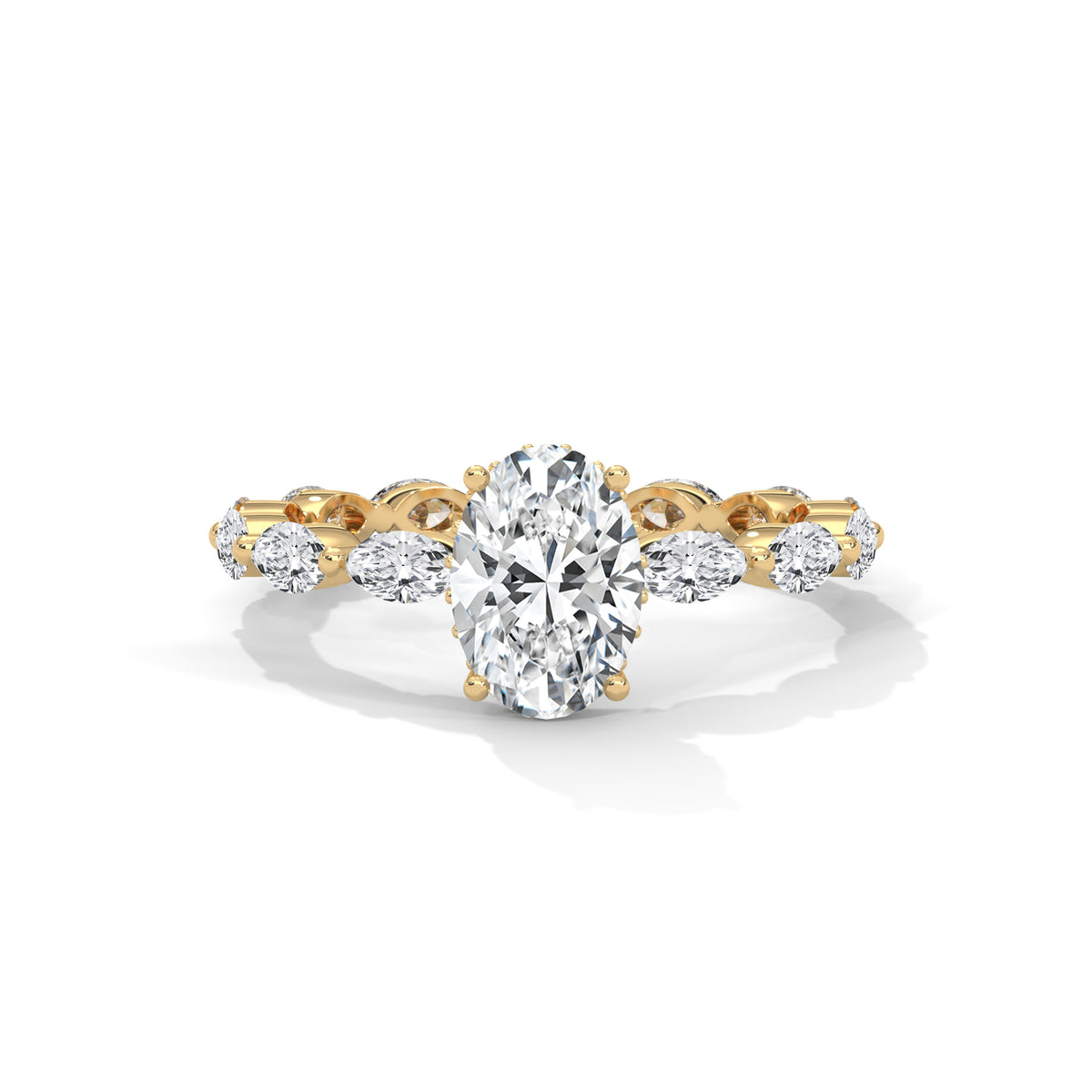 Marquise Drift Solitaire Ring