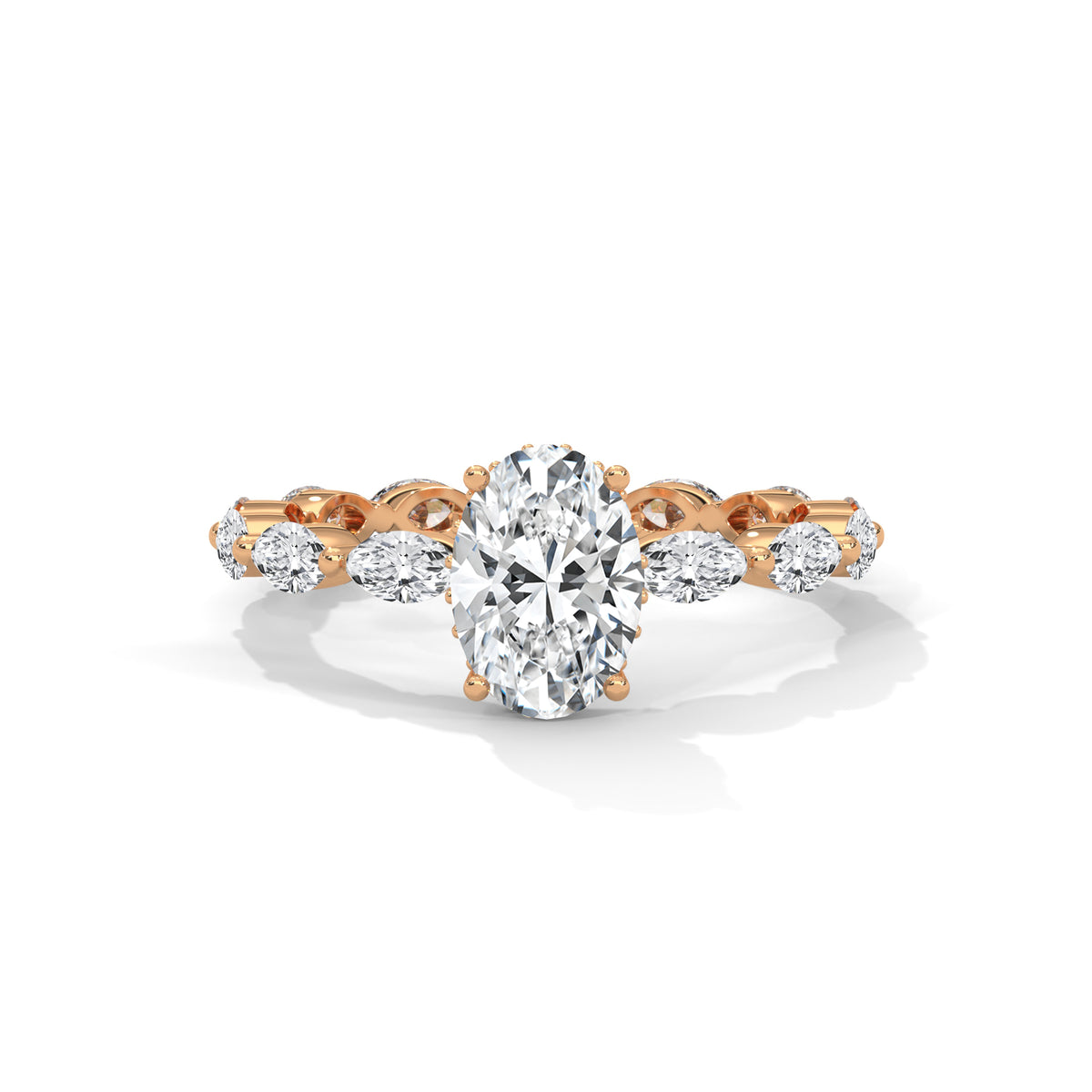 Marquise Drift Solitaire Ring