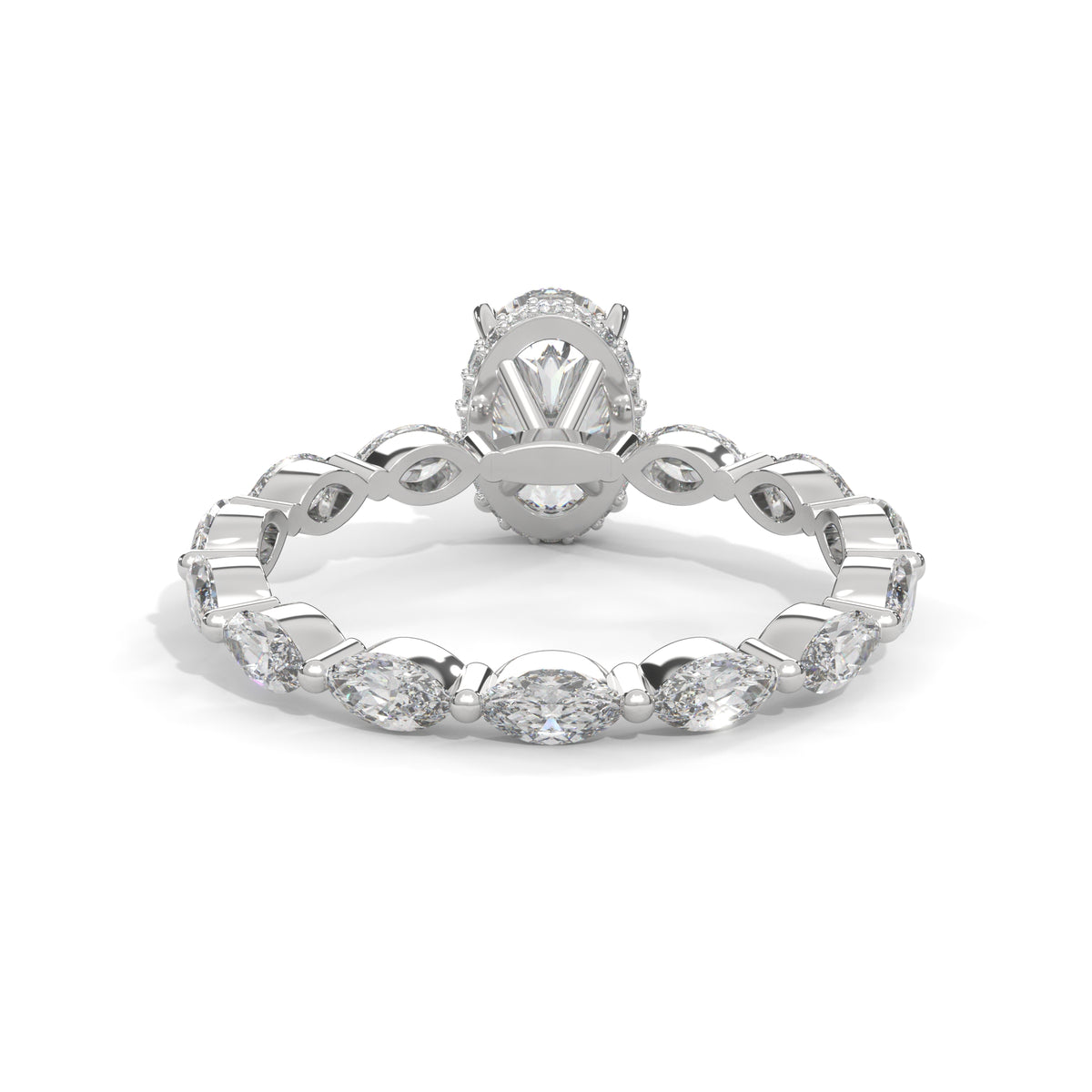 Marquise Drift Solitaire Ring