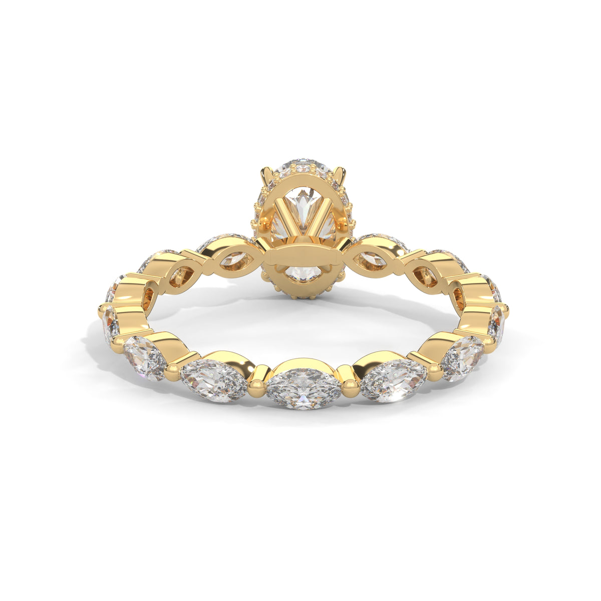 Marquise Drift Solitaire Ring