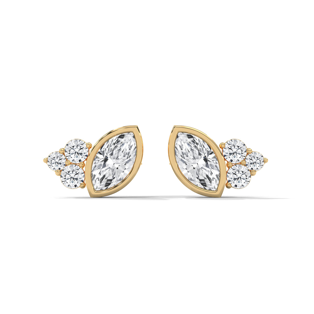 Marquise Bloom Cluster Earrings