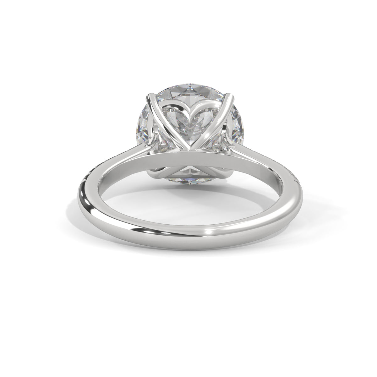 Crowned Brilliance Solitaire Ring