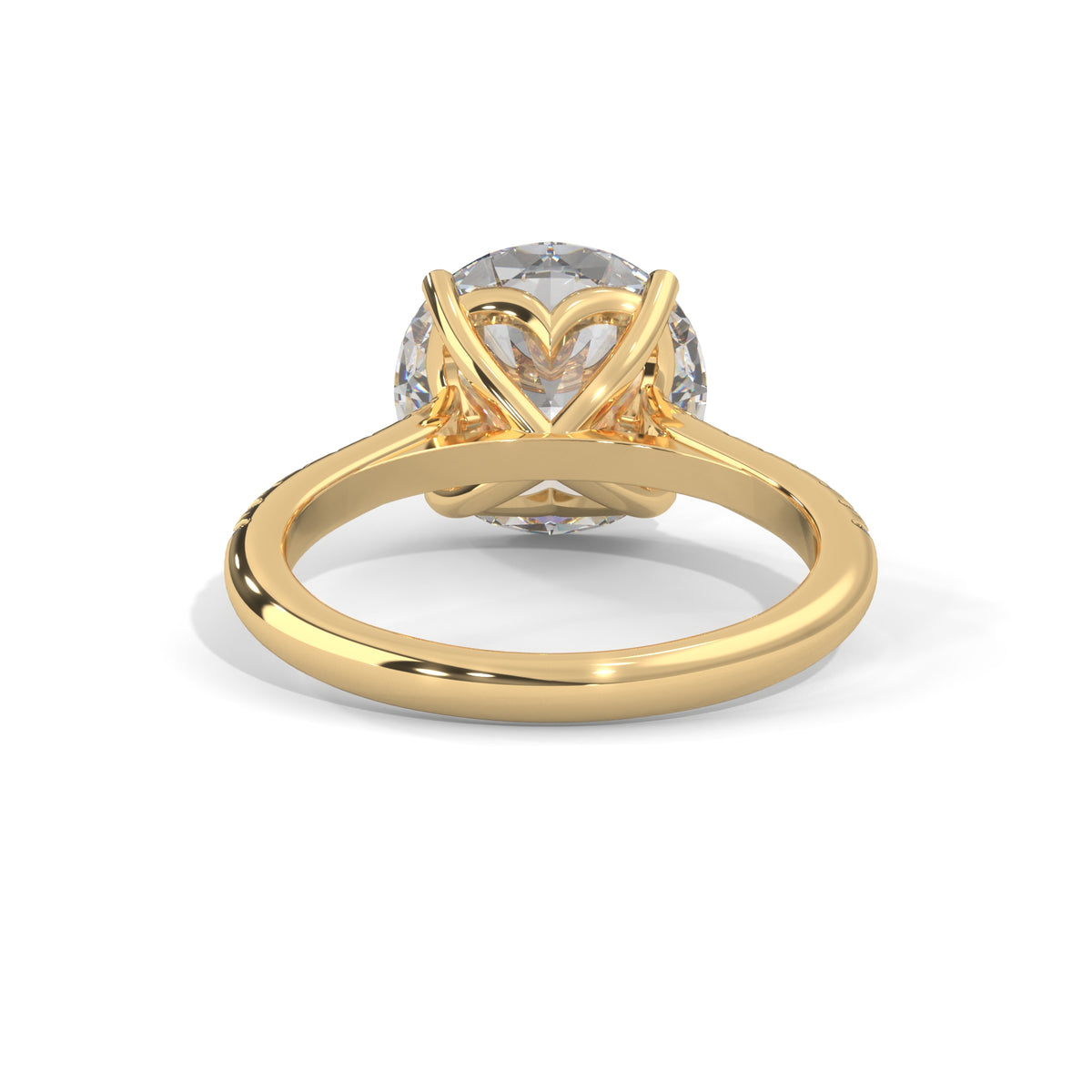 Crowned Brilliance Solitaire Ring
