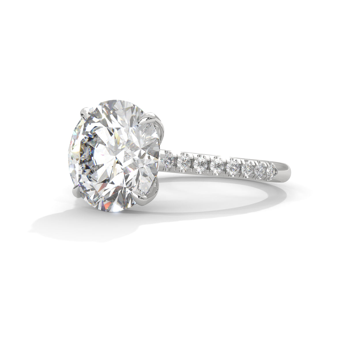 Crowned Brilliance Solitaire Ring