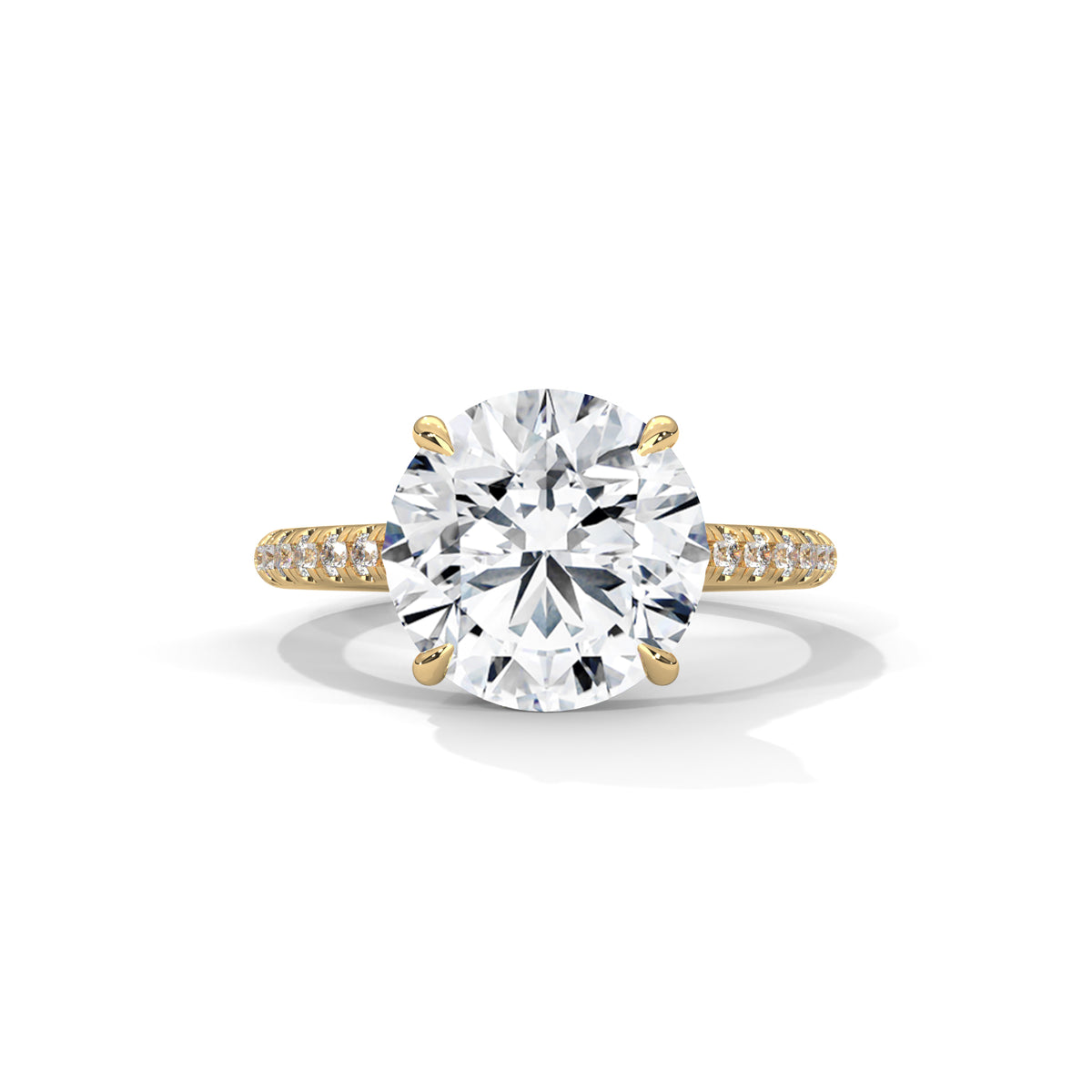 Crowned Brilliance Solitaire Ring