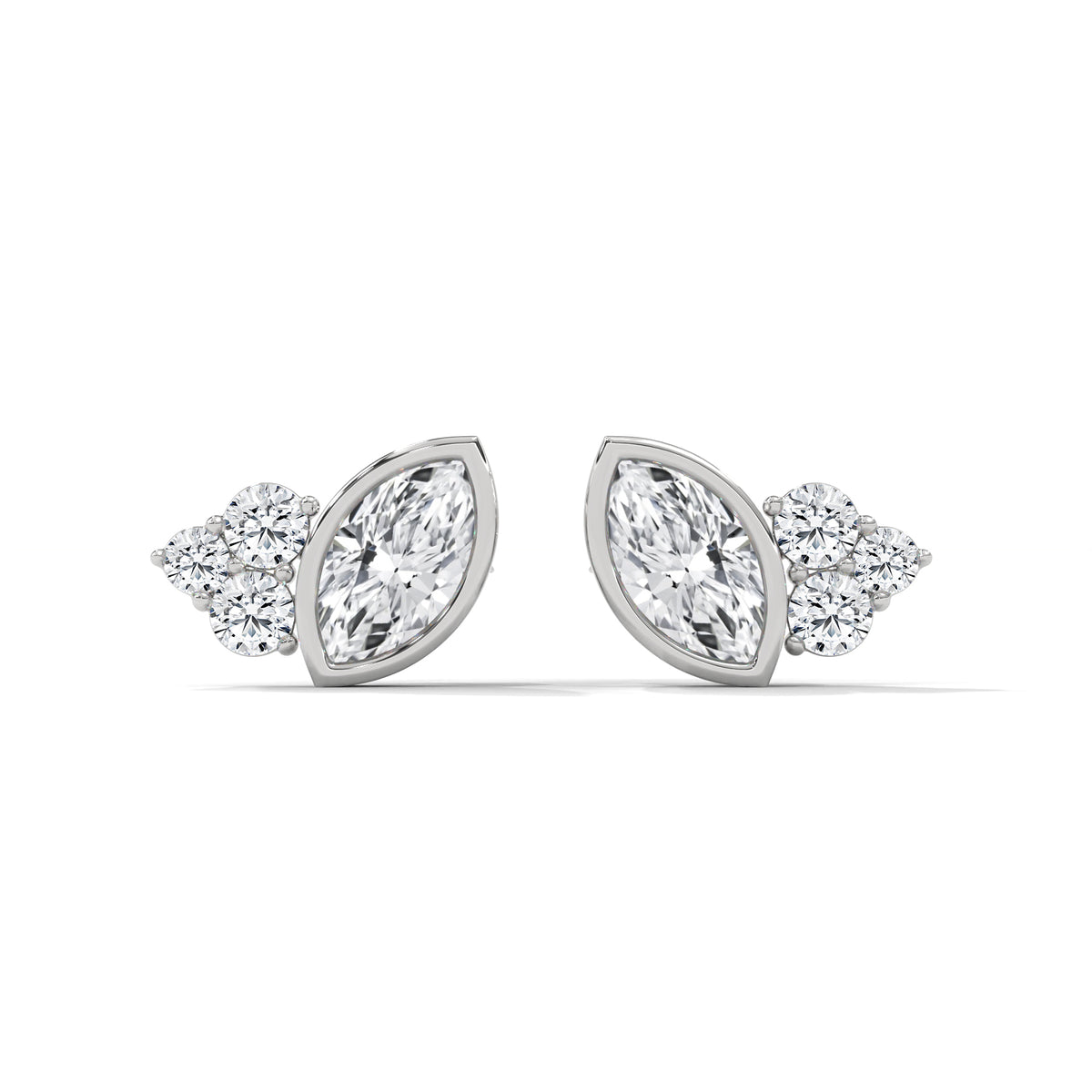 Marquise Bloom Cluster Earrings