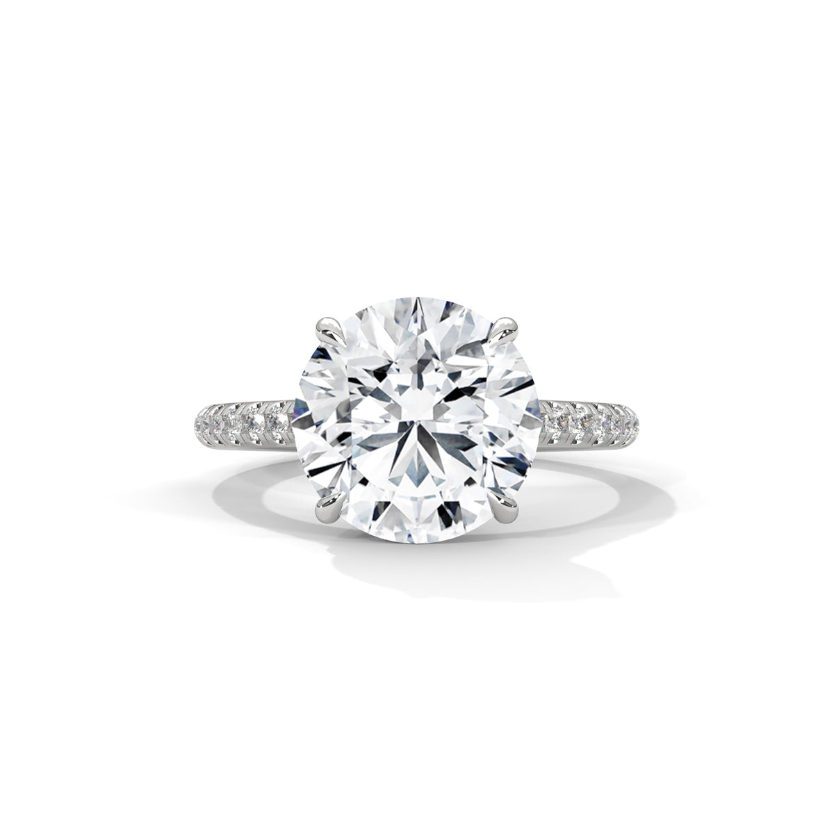Crowned Brilliance Solitaire Ring