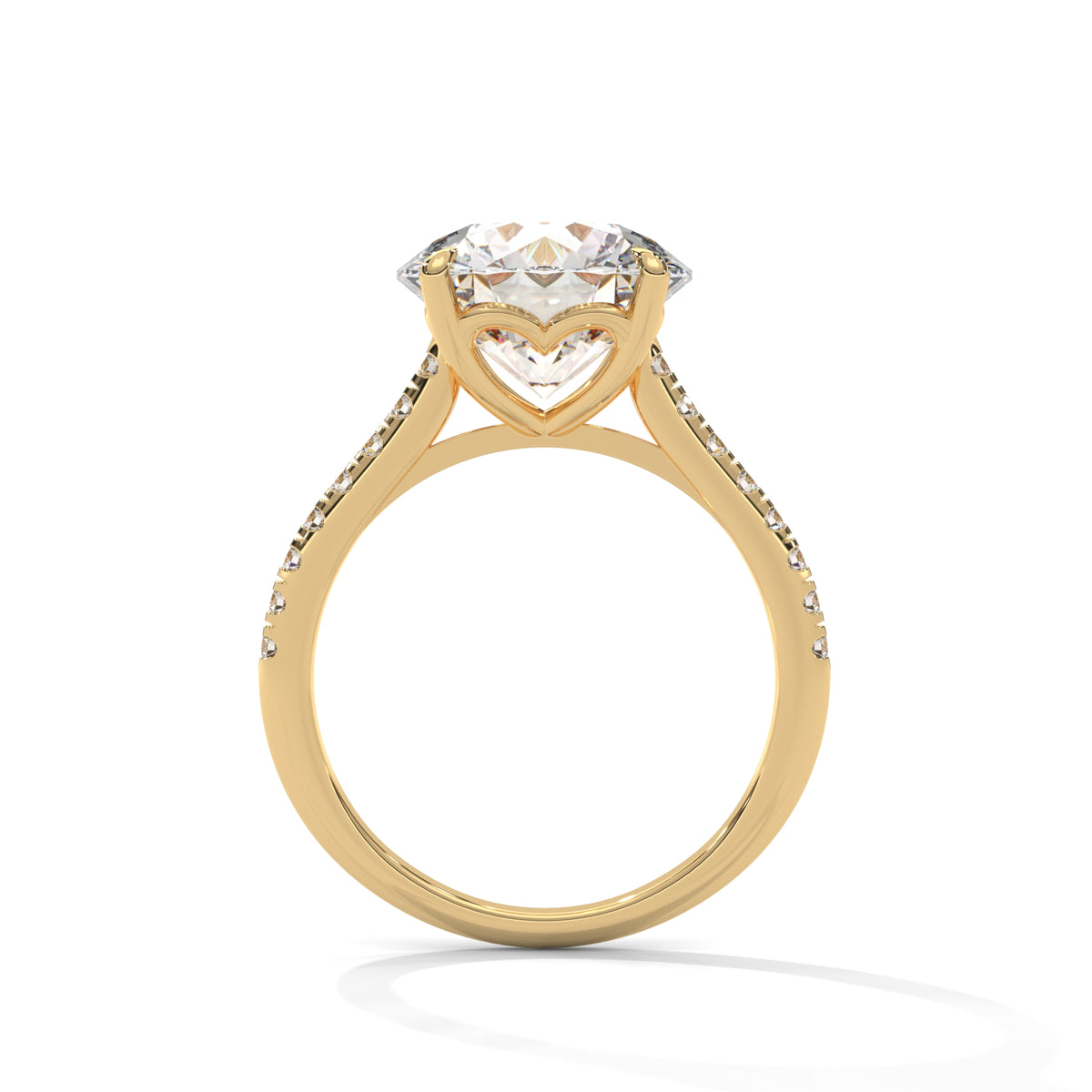 Crowned Brilliance Solitaire Ring
