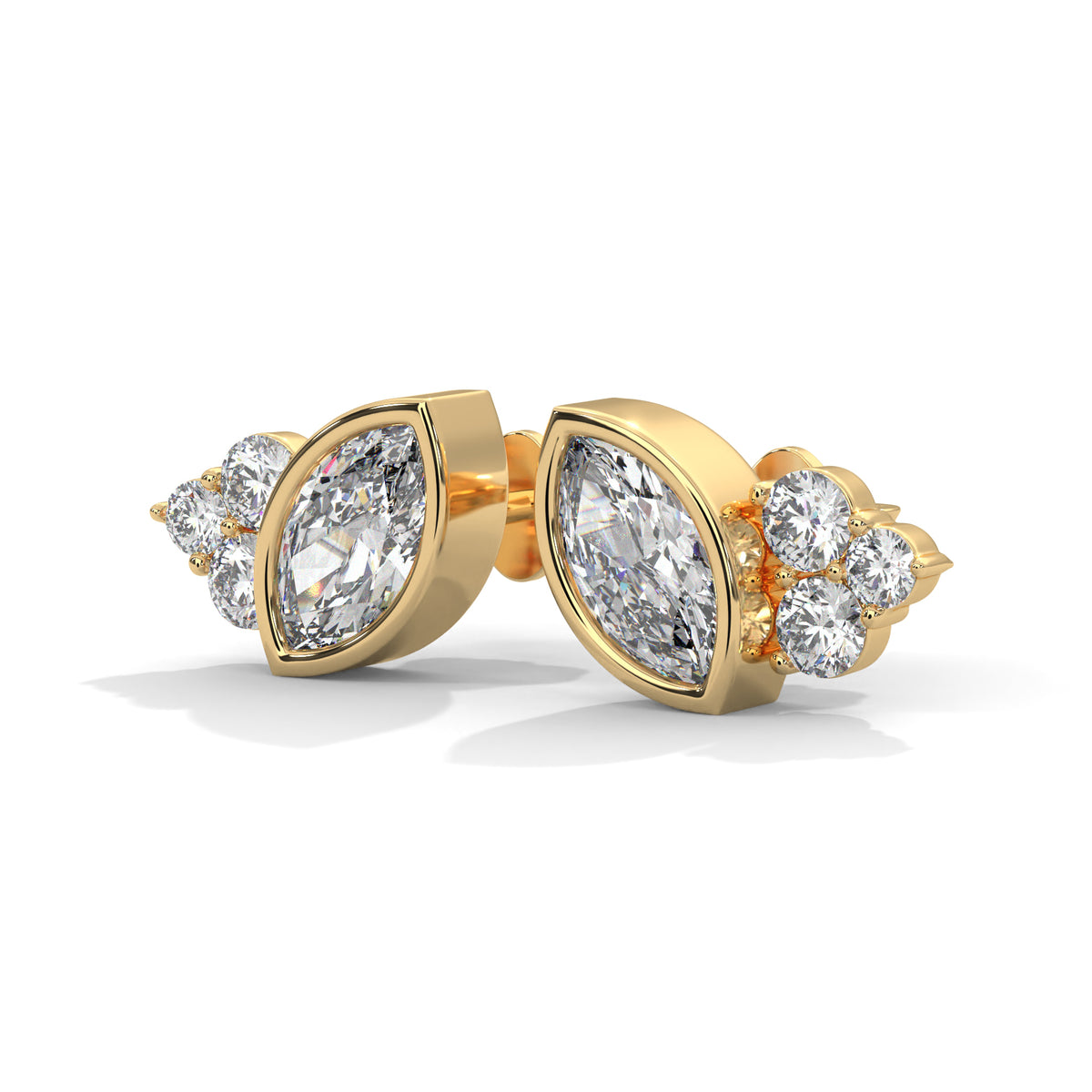 Marquise Bloom Cluster Earrings