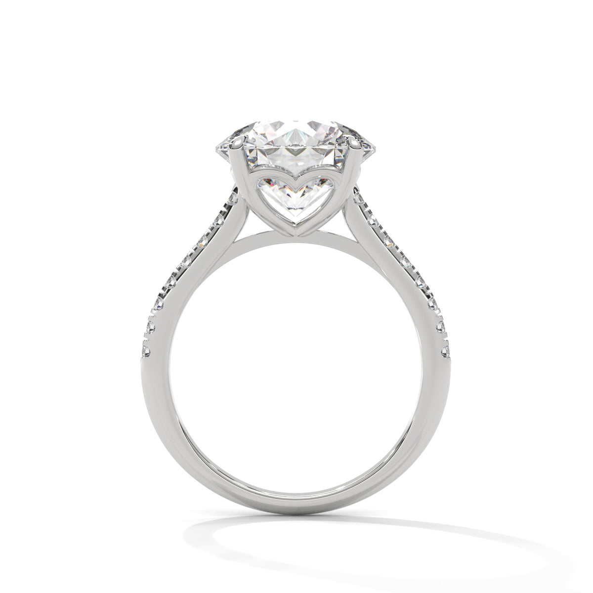 Crowned Brilliance Solitaire Ring