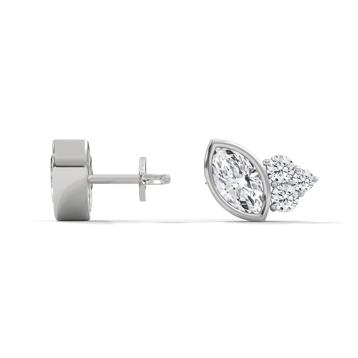 Marquise Bloom Cluster Earrings