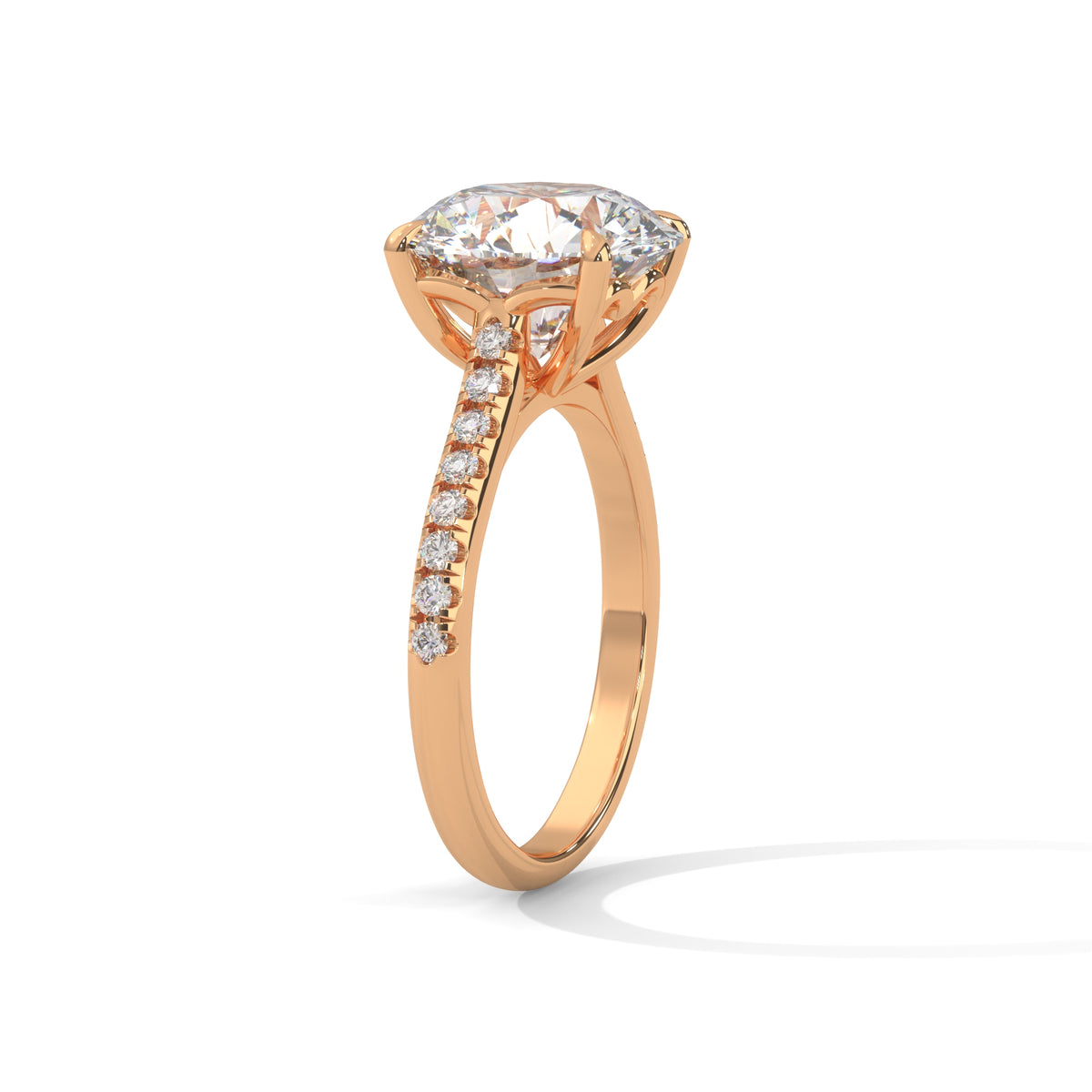 Crowned Brilliance Solitaire Ring