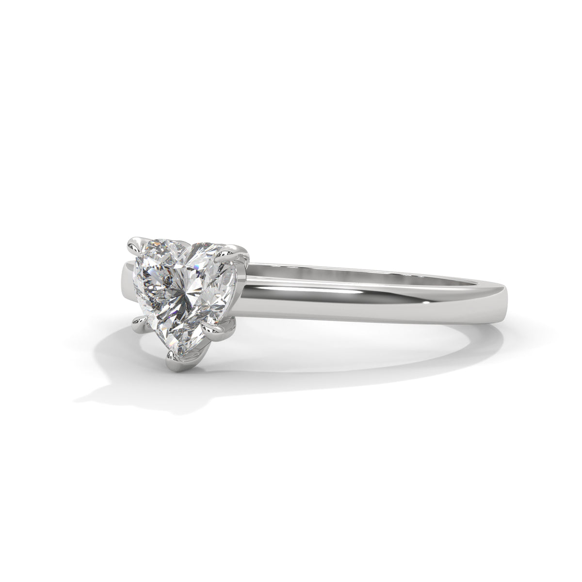 Sweetheart Bloom Solitaire Ring