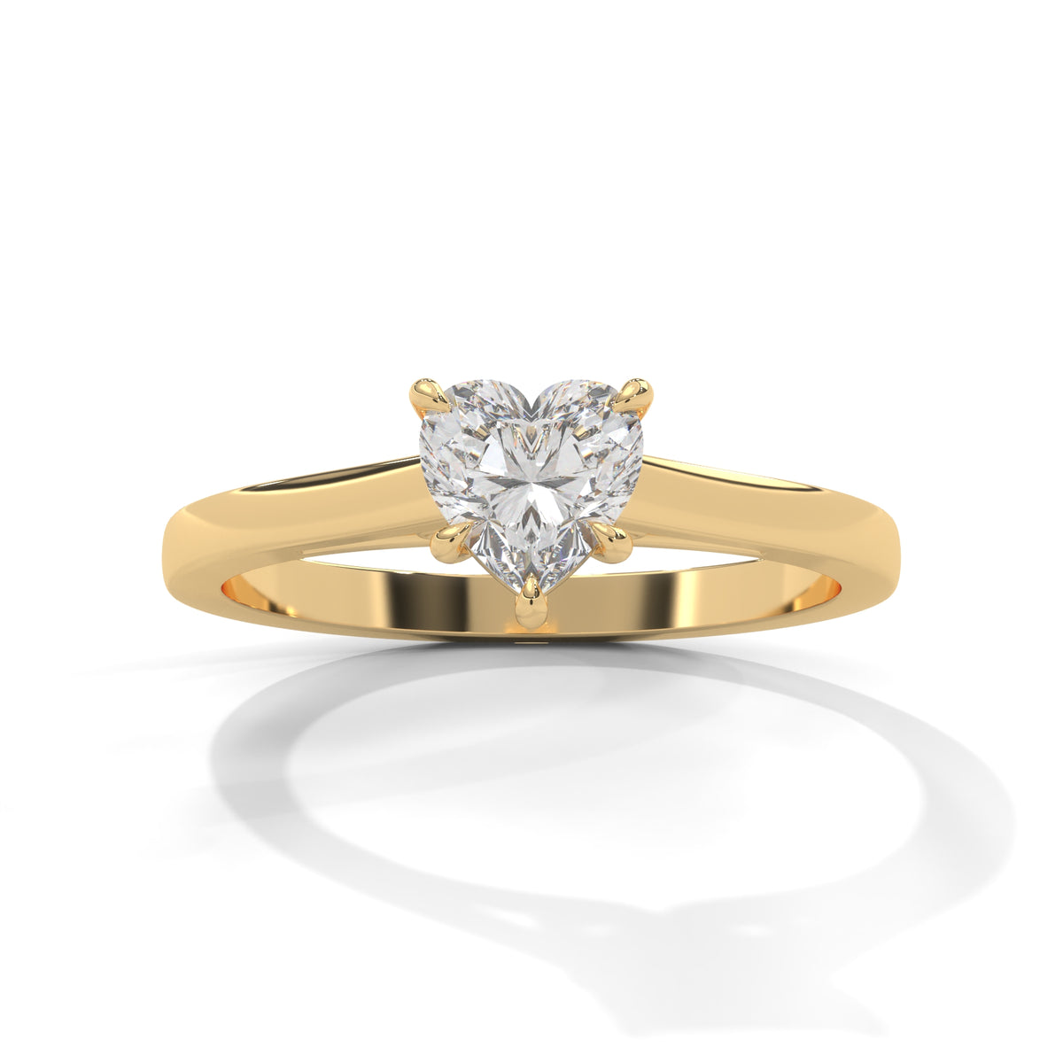 Sweetheart Bloom Solitaire Ring