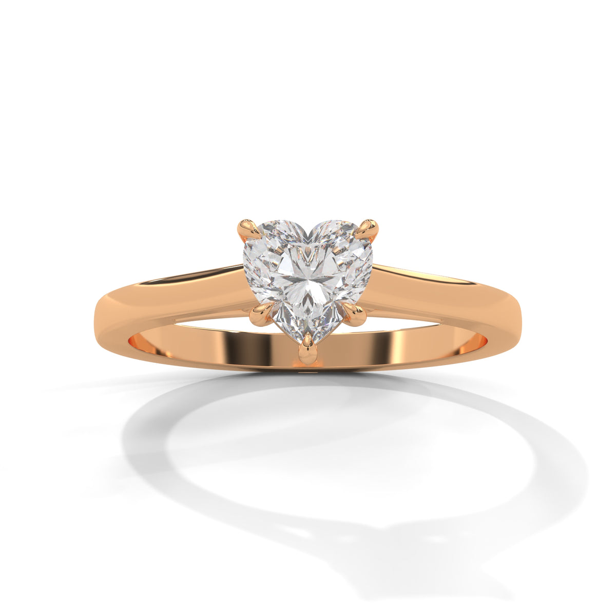 Sweetheart Bloom Solitaire Ring