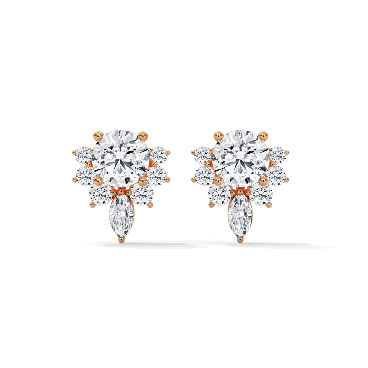 Starbloom Cluster Diamond Earrings