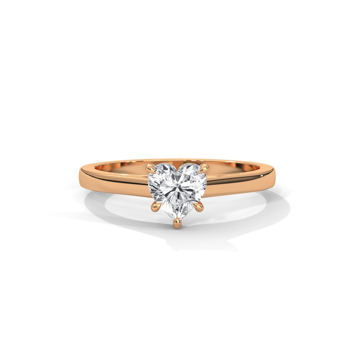 Sweetheart Bloom Solitaire Ring