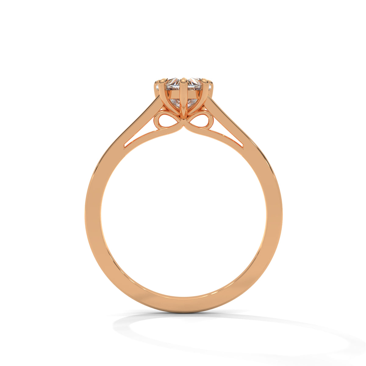 Sweetheart Bloom Solitaire Ring