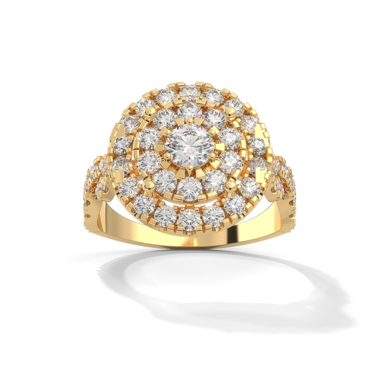 Celestial Bloom Cluster Ring