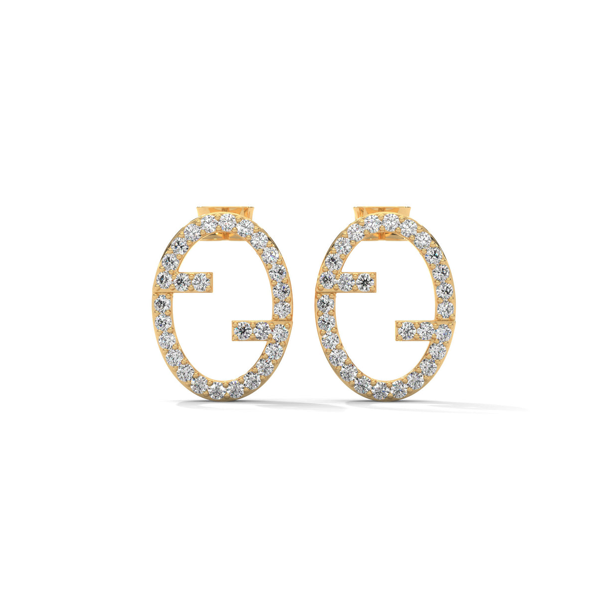 Gilded Orbit Stud Earrings