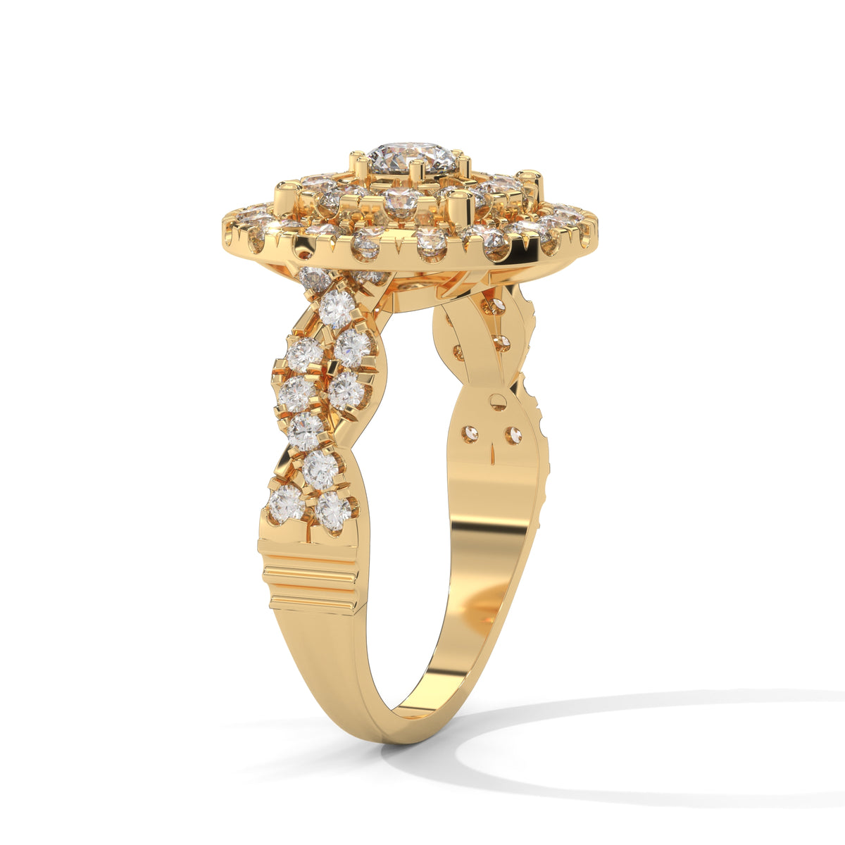 Celestial Bloom Cluster Ring