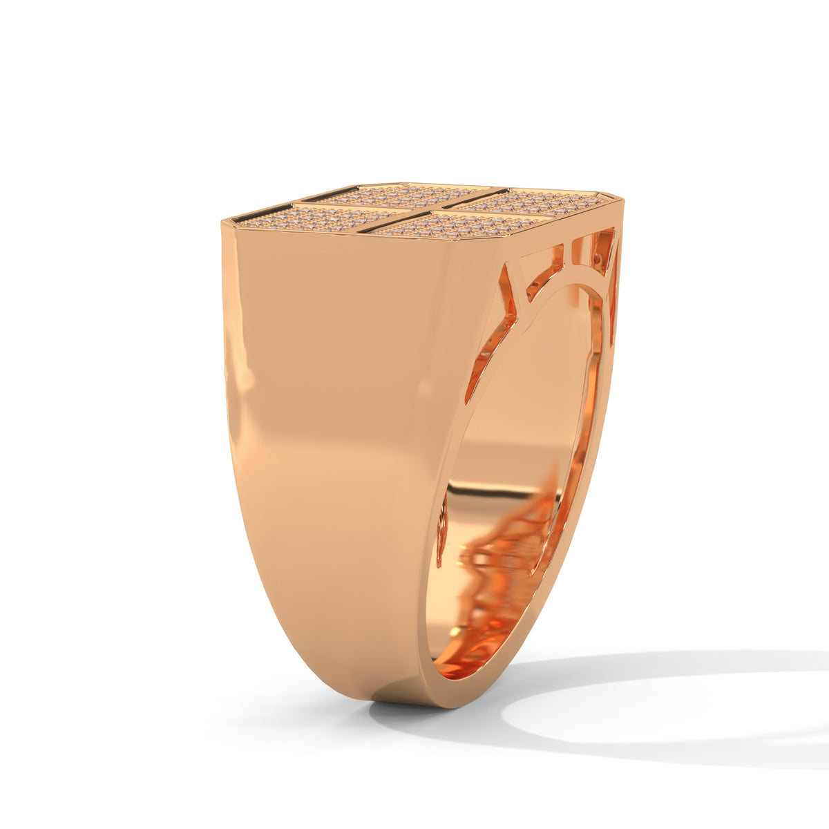 Four Square Cluster Statement Ring