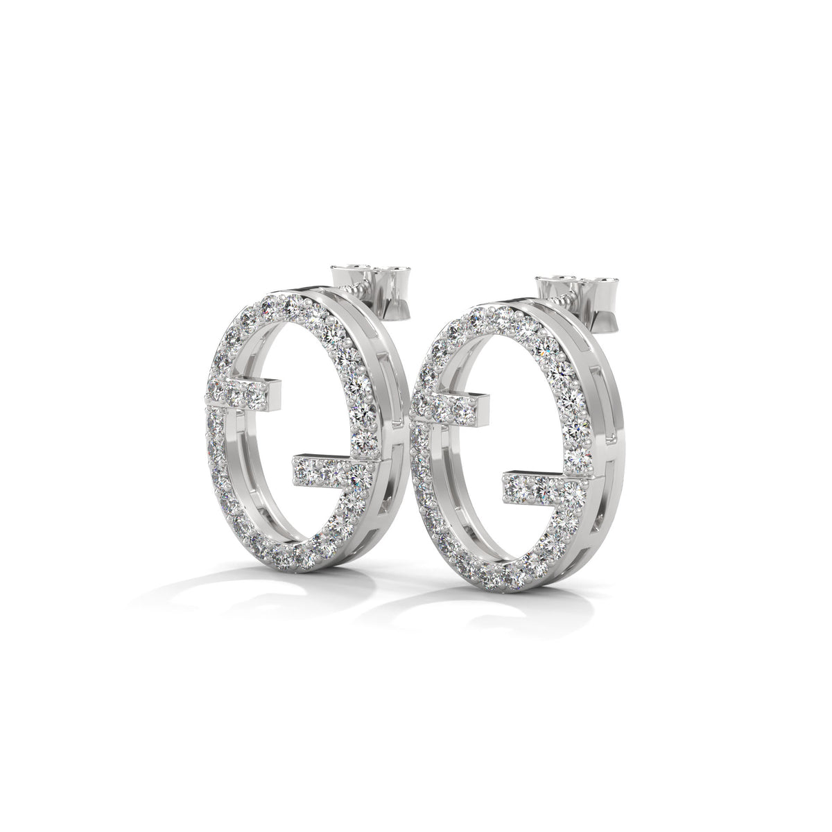 Gilded Orbit Stud Earrings