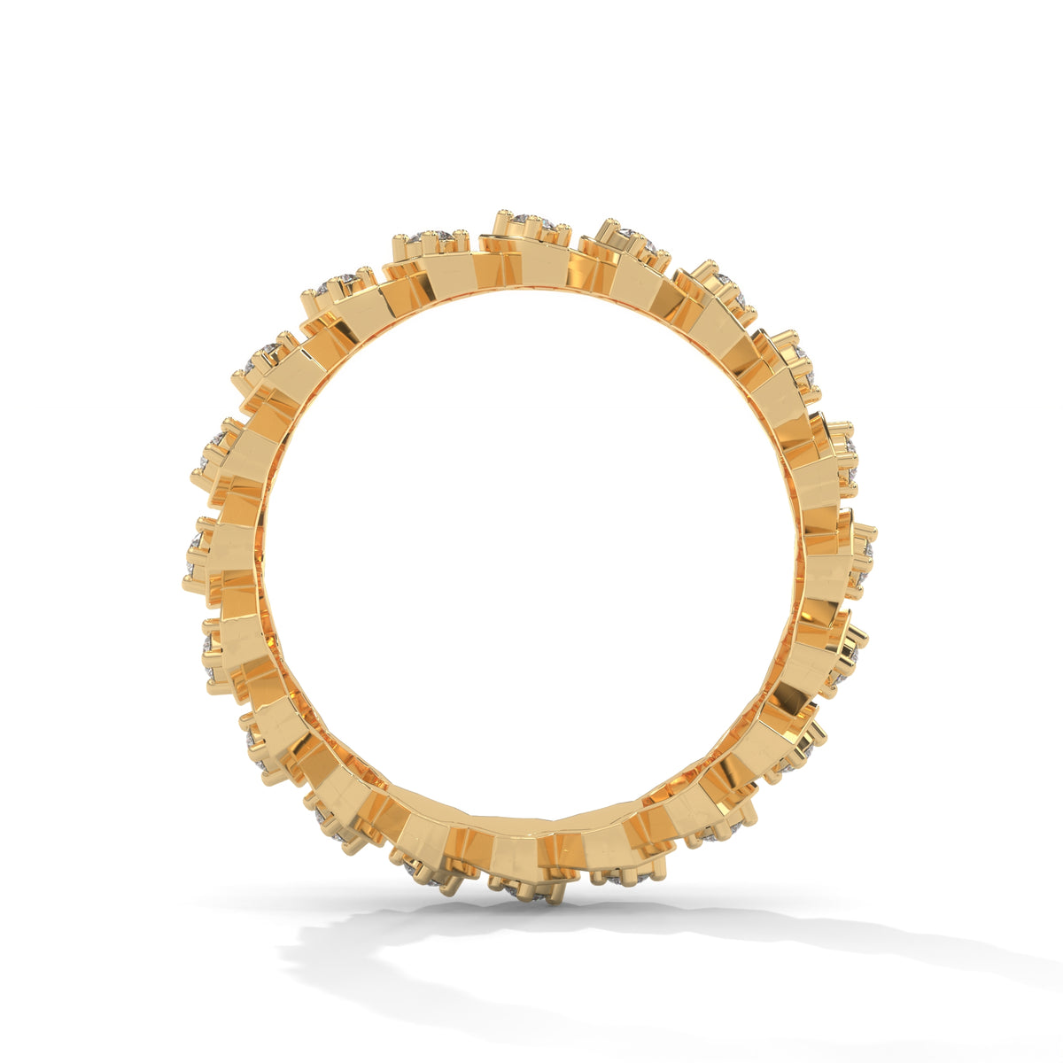 Honeycomb Geo Eternity Ring