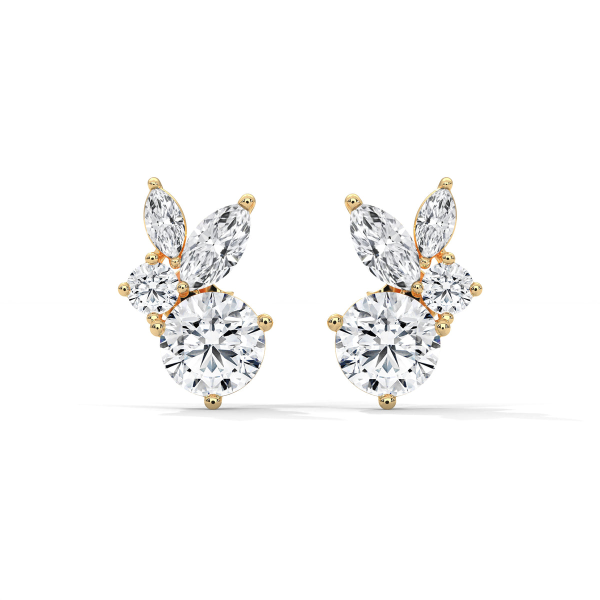 Blooming Marquise Cluster Earrings