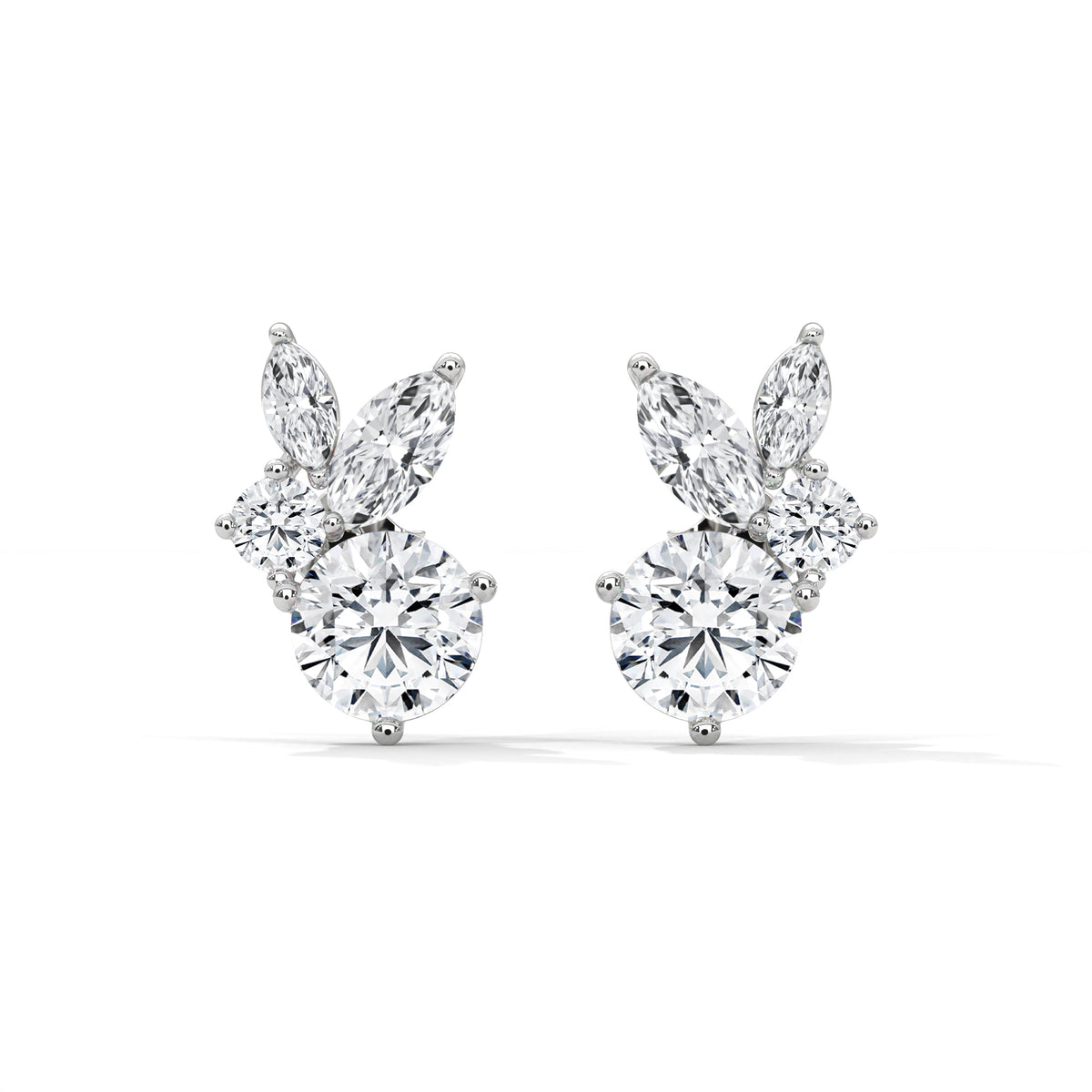Blooming Marquise Cluster Earrings