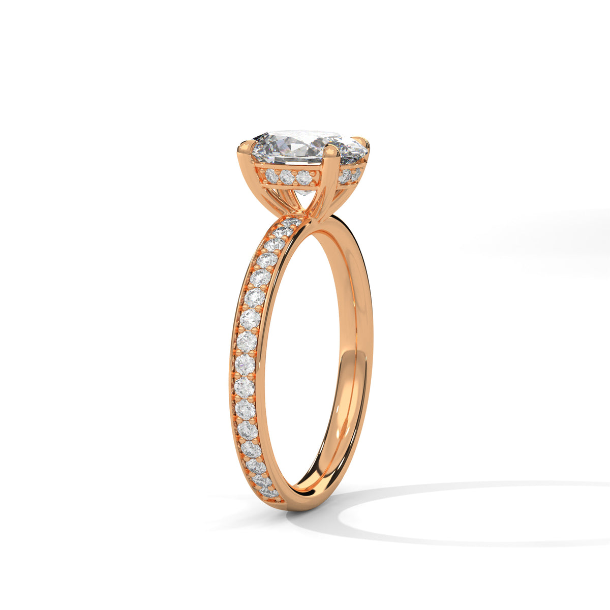 Celestial Oval Solitaire Ring