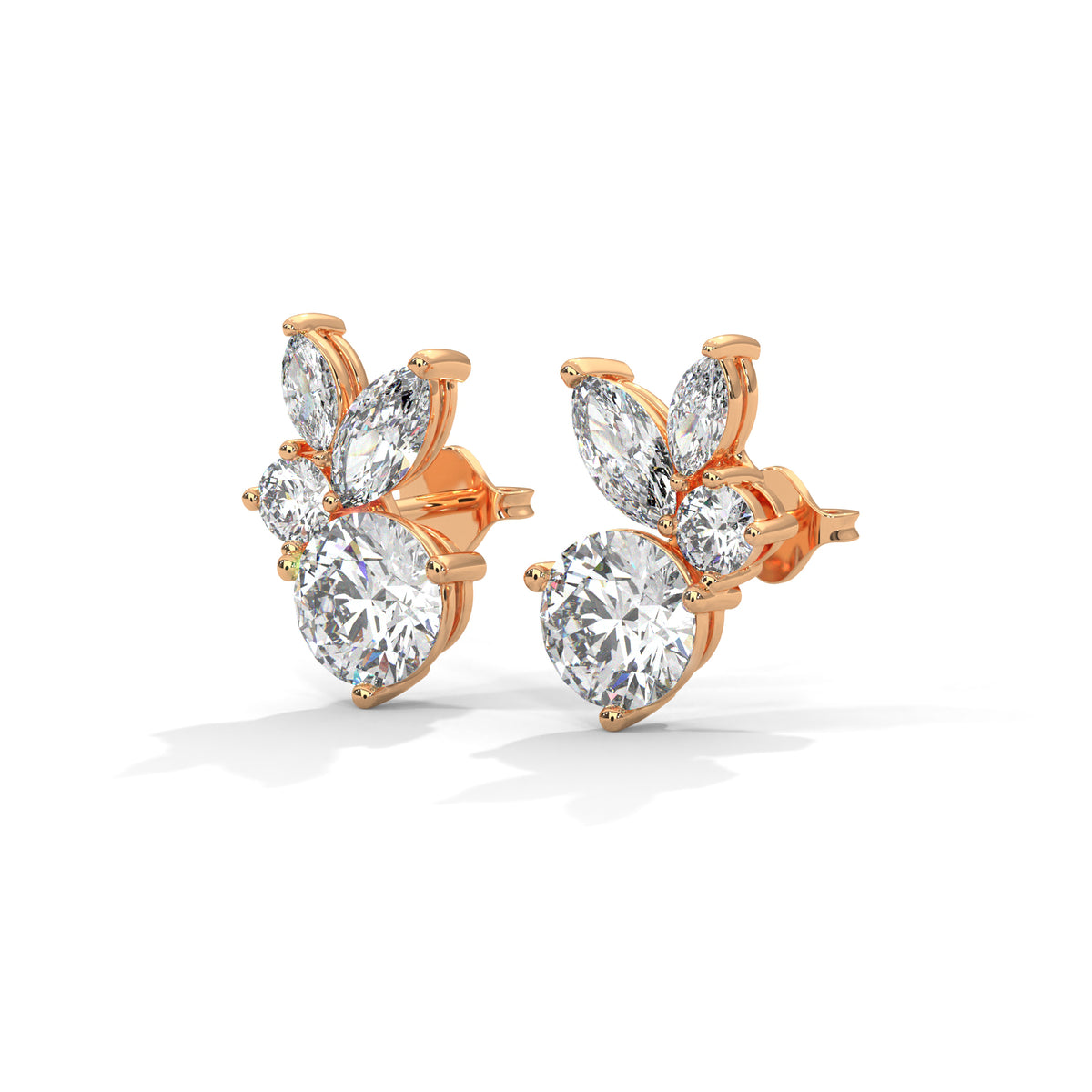 Blooming Marquise Cluster Earrings