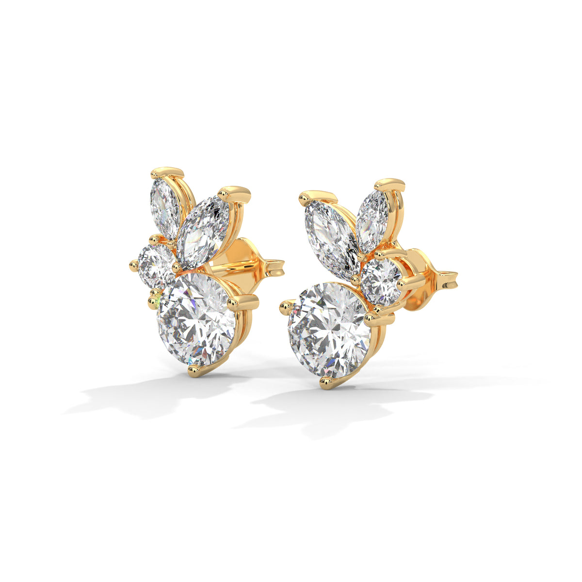 Blooming Marquise Cluster Earrings