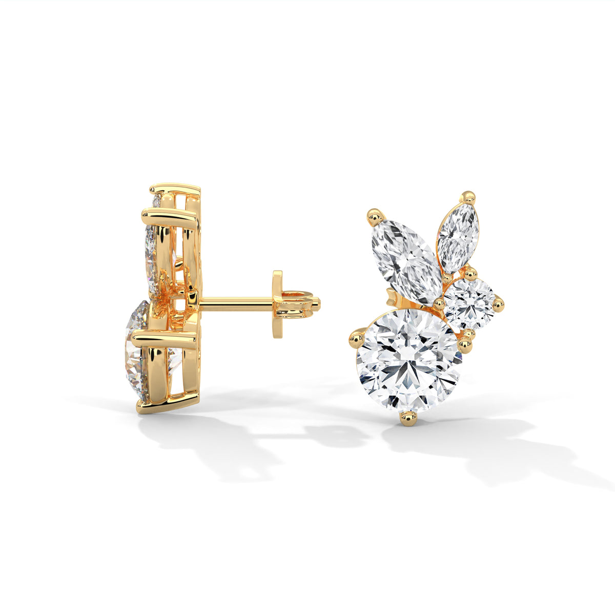 Blooming Marquise Cluster Earrings