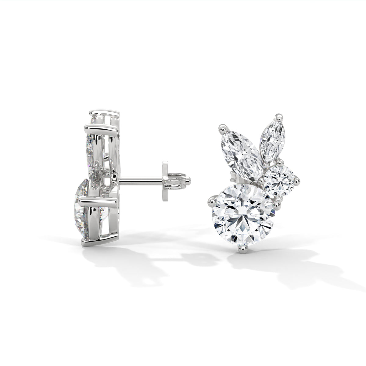 Blooming Marquise Cluster Earrings