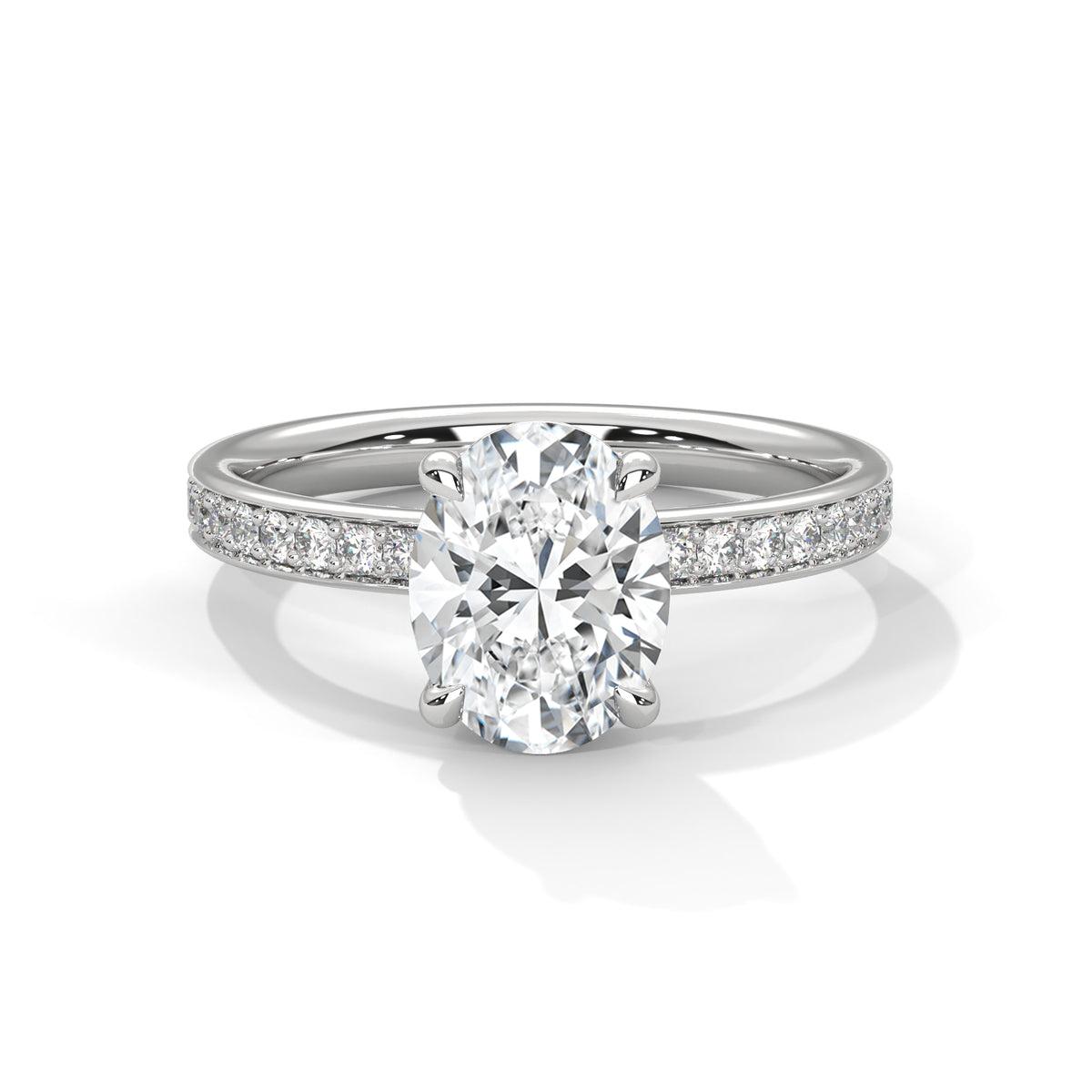Celestial Oval Solitaire Ring