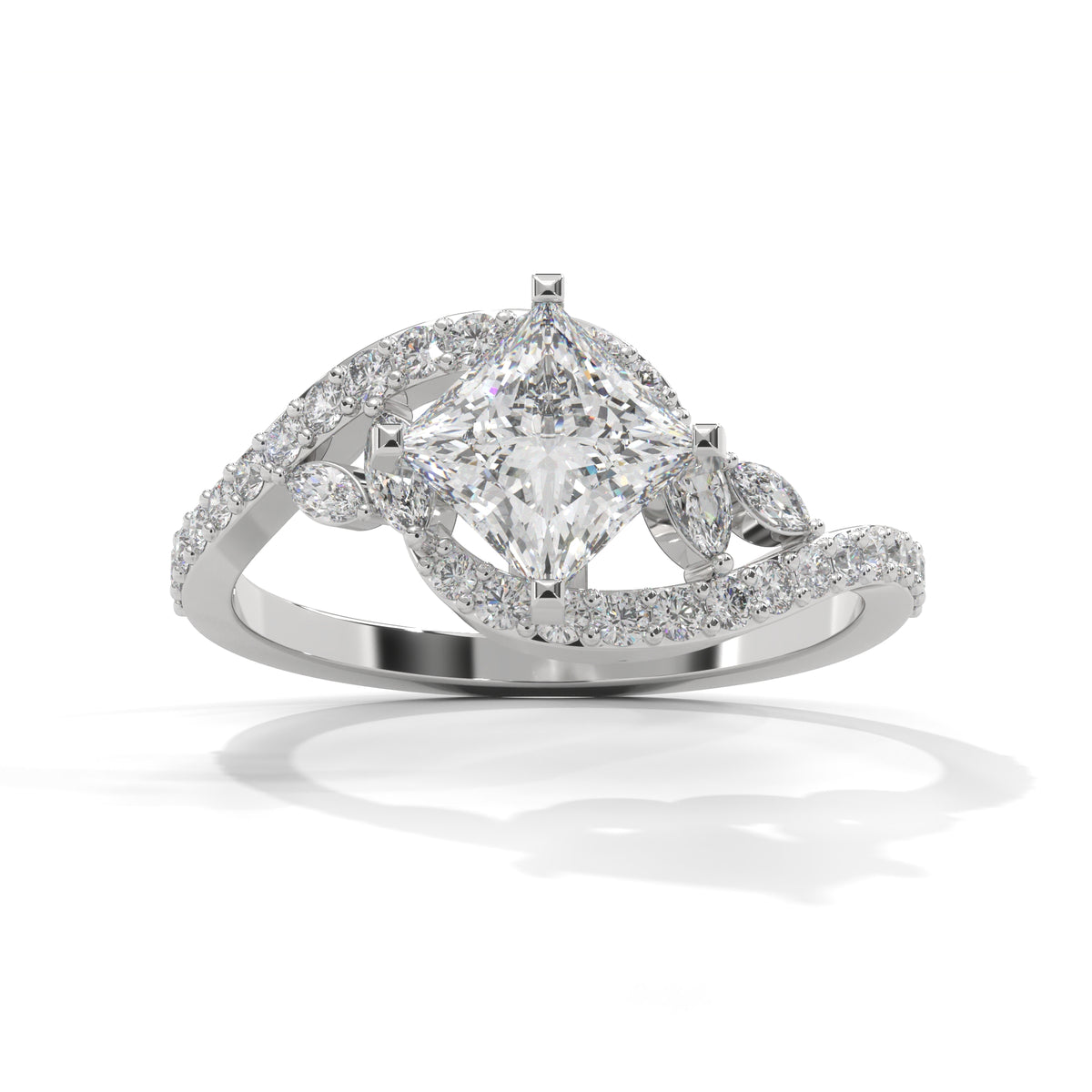 Celestial Crossover Princess Solitaire Ring