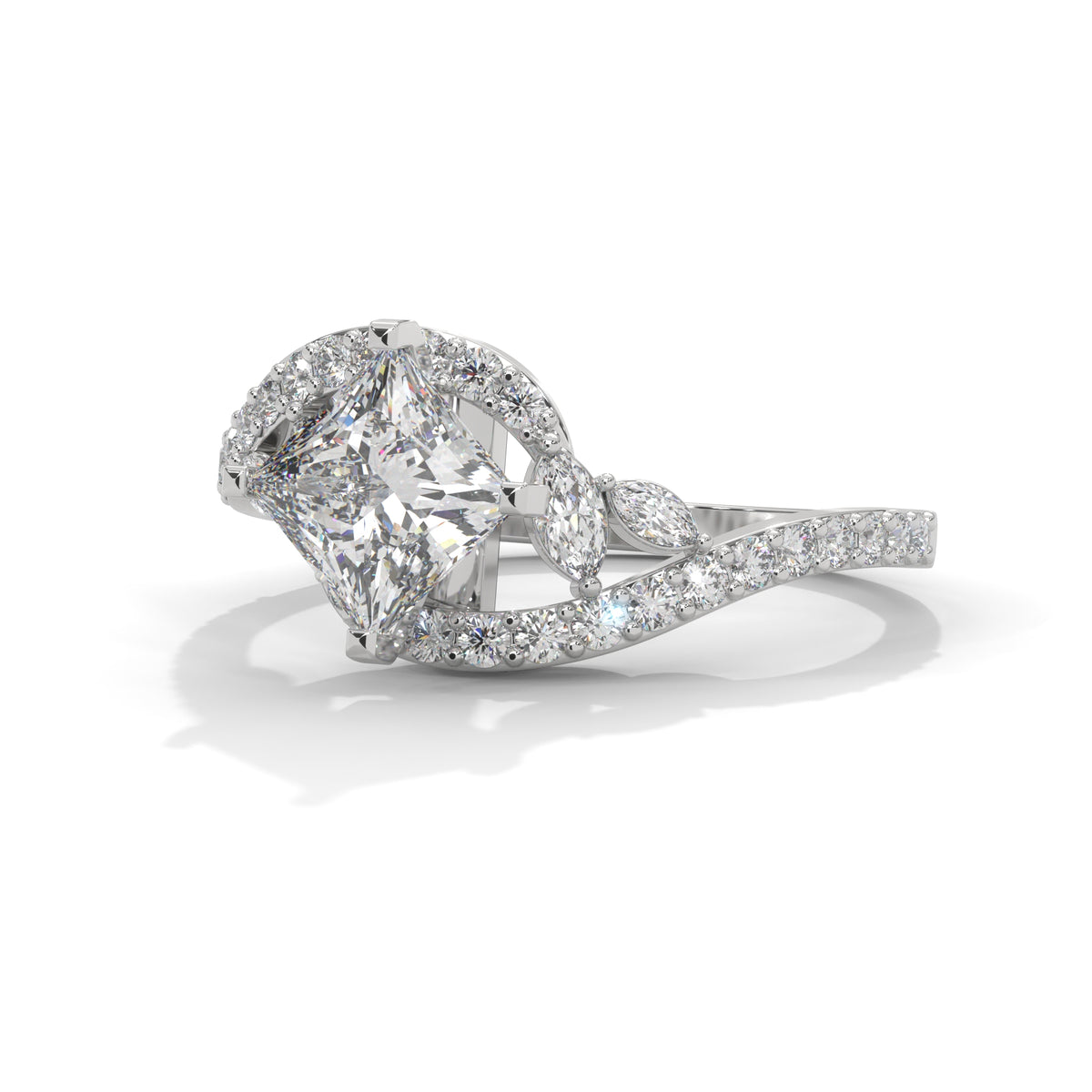 Celestial Crossover Princess Solitaire Ring