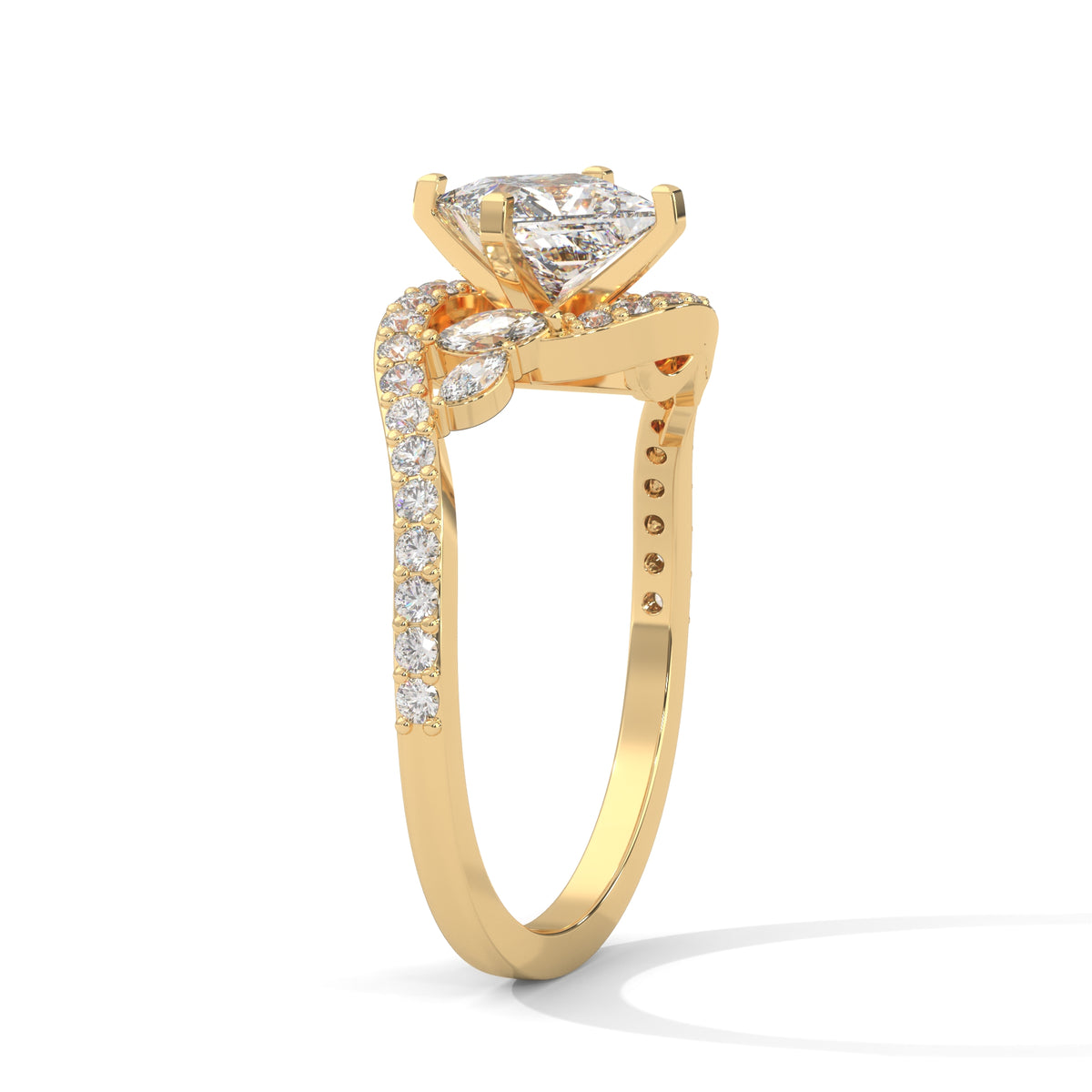 Celestial Crossover Princess Solitaire Ring