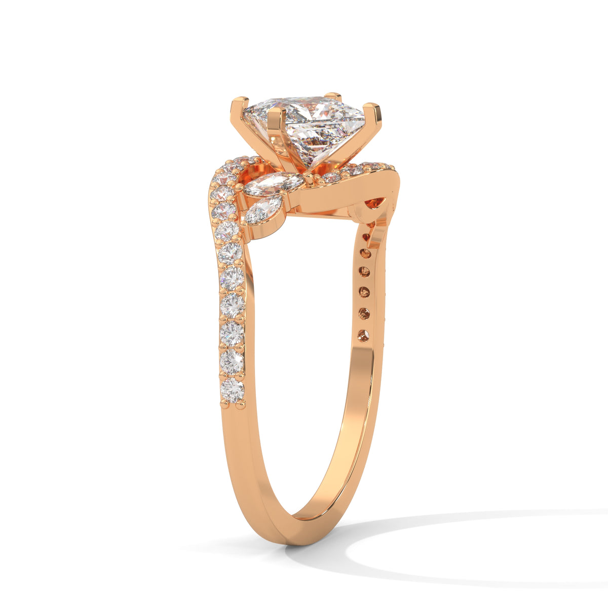 Celestial Crossover Princess Solitaire Ring