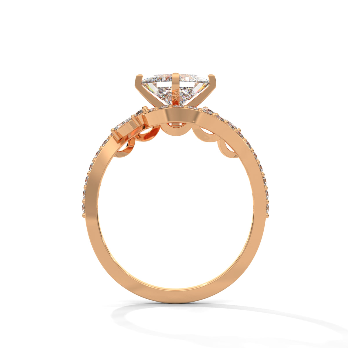Celestial Crossover Princess Solitaire Ring