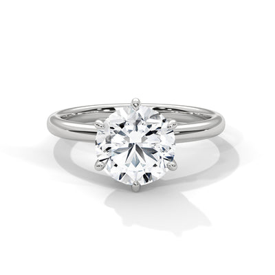 Timeless Crown Solitaire Ring — IGI Certified Diamond Jewellery | My Carat India
