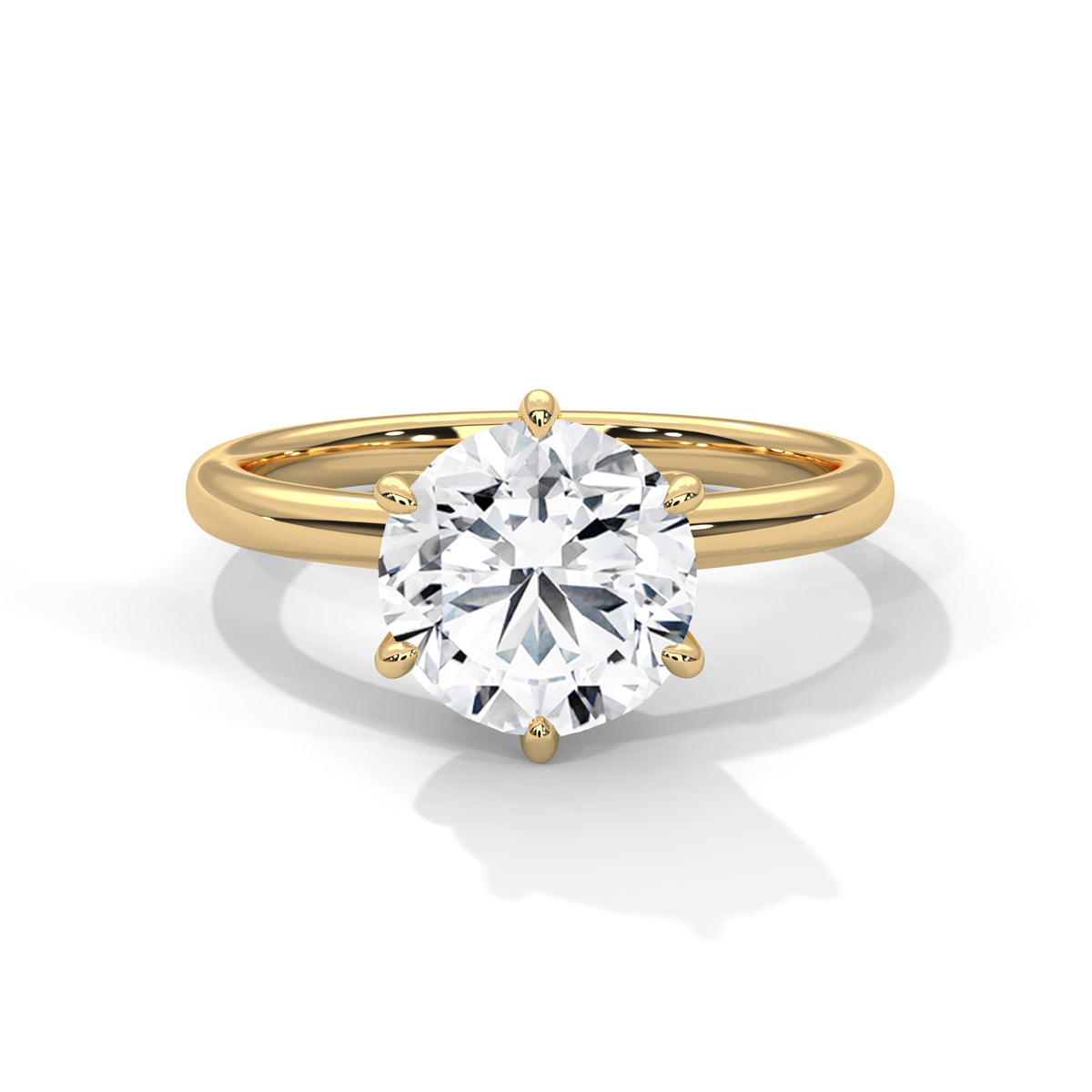 Timeless Crown Solitaire Ring
