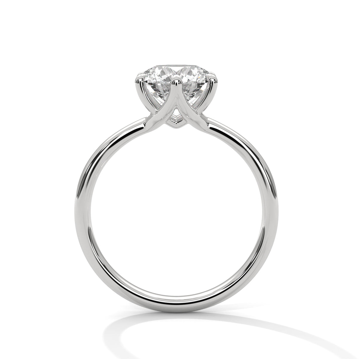 Timeless Crown Solitaire Ring