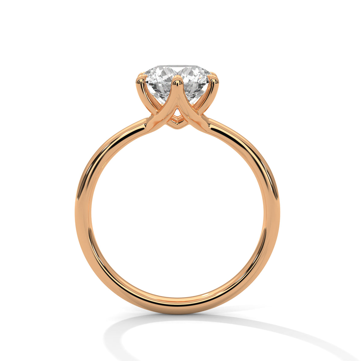 Timeless Crown Solitaire Ring