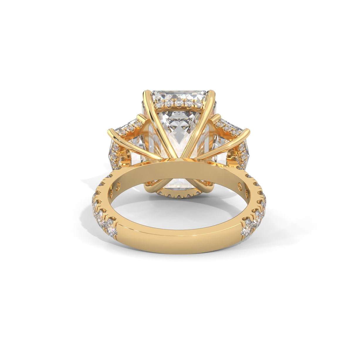 Grand Emerald Trilogy Statement Ring