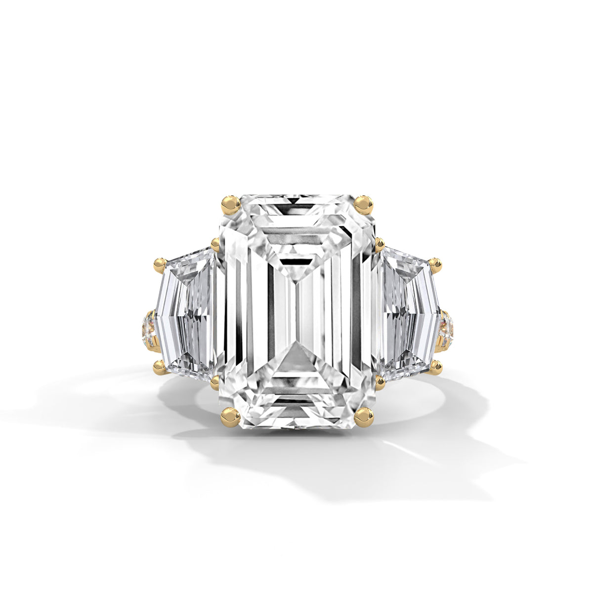 Grand Emerald Trilogy Statement Ring